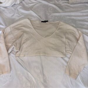 Pretty little think long sleeve oversized crop